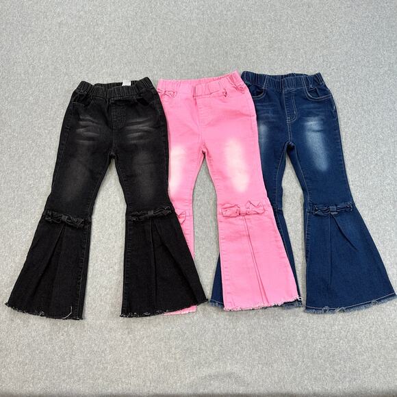 Shein Flared Pants Blue Pink Black Shein Cat & Jack Shirt Bundle Girls SZ 6-7Y - Picture 2 of 16